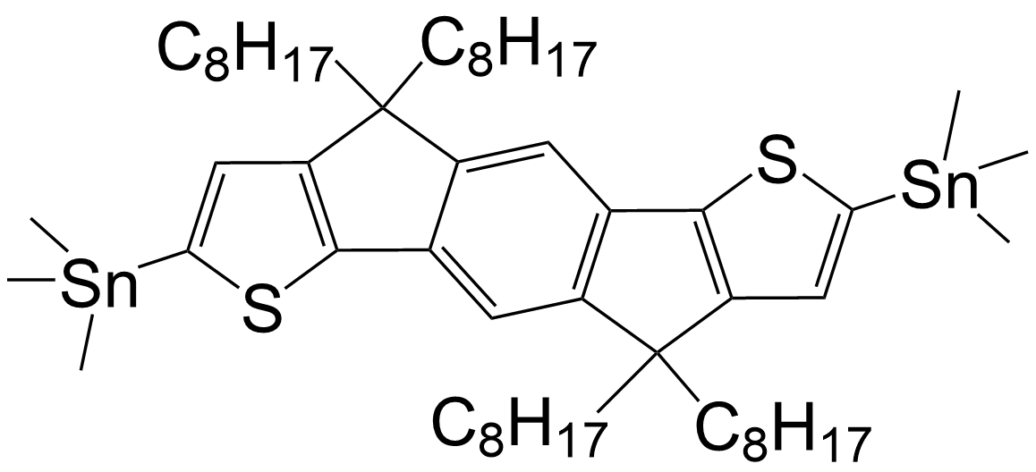 (4,4,9,9-Tetraoctyl-4,9-dihydro-s-indaceno[1,2-b:5,6-b'] dithiophene-2,7-diyl)bis (trimethylstannane)/1357250-67-9
